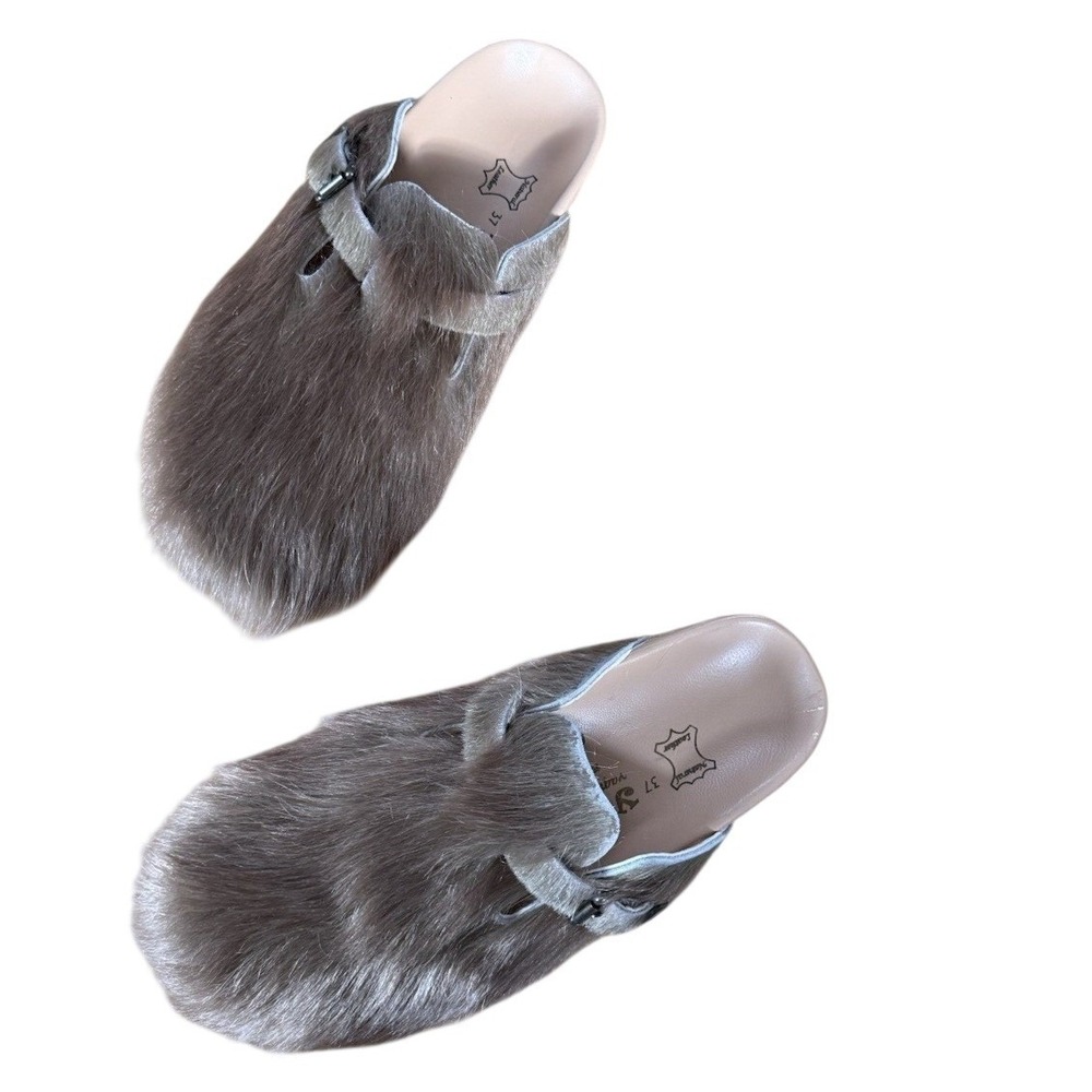 Yuketen‎ Sal 1 w/ Crepe Sole - Shaggy clog quiet luxury size 37 or a 6-6.5 women